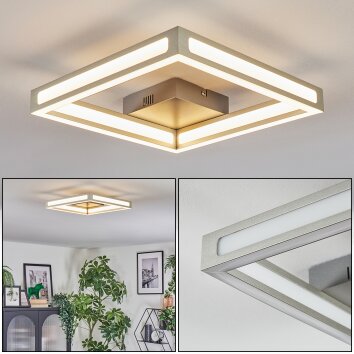Danor Deckenleuchte LED Nickel-Matt, 1-flammig