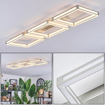 Danor Deckenleuchte LED Nickel-Matt, 1-flammig