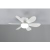 Reality Lund Deckenventilator mit Beleuchtung LED Weiß, 1-flammig, Fernbedienung