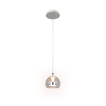 Trio Flynt Pendelleuchte LED Chrom, 1-flammig
