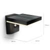 Philips Zonal Wandleuchte LED Schwarz, 1-flammig