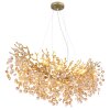 Globo Queena Kronleuchter Gold, 10-flammig
