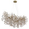 Globo Queena Kronleuchter Gold, 10-flammig