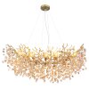 Globo Queena Kronleuchter Gold, 10-flammig
