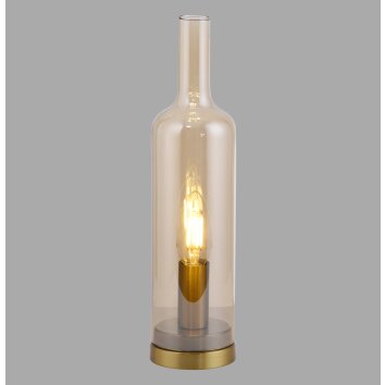 JUST LIGHT BOTTLE Tischleuchte LED Messing, 1-flammig