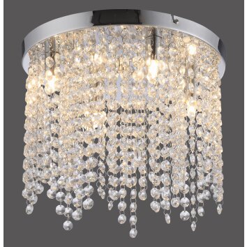 JUST LIGHT KULUNKA Kronleuchter LED Silber, 4-flammig
