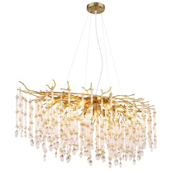 Globo Gloria Kronleuchter Gold, 12-flammig