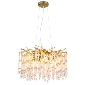 Globo Gloria Kronleuchter Gold, 8-flammig