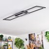Torresella Deckenleuchte LED Schwarz, 1-flammig