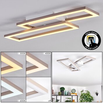 Marluk Deckenleuchte LED Sandfarben, Weiß, 1-flammig