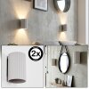 Fonir Wandleuchte 2-er Set Grau, 1-flammig