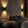Fonir Wandleuchte 2-er Set Schwarz, 1-flammig