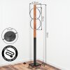 Pompu Stehleuchte LED Naturfarben, Schwarz, 1-flammig