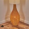 Nalek Stehleuchte Braun, Holzoptik, 2-flammig