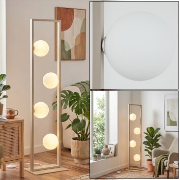 Zanin Stehleuchte LED Sandfarben, 4-flammig