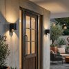 Almodofa Außenwandleuchte 2-er Set LED Anthrazit, 1-flammig, Bewegungsmelder