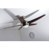 Globo FABIOLA Ventilator Edelstahlfarben, Nickel-Matt, 1-flammig, Fernbedienung