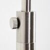 Wiby Bogenlampe Nickel-Matt, 1-flammig, Stoff-Lampenschirm
