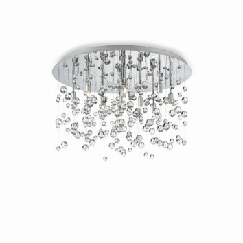 Ideal Lux NEVE Deckenleuchte Chrom, 8-flammig