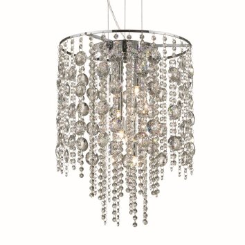 Ideal Lux EVASIONE Hängeleuchte Chrom, 8-flammig
